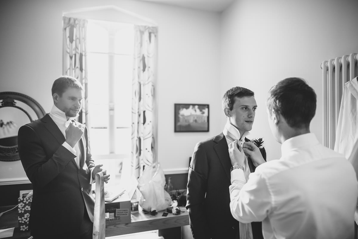 missenden abbey groom getting ready