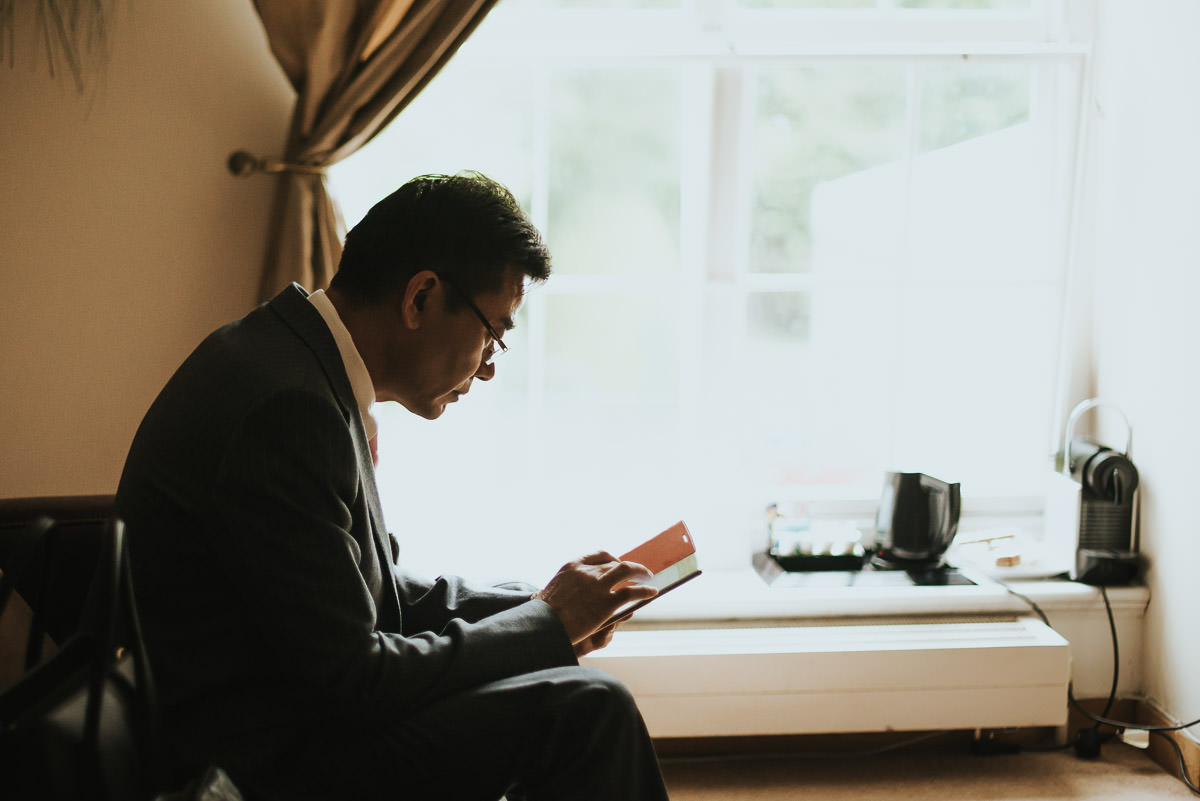 missenden abbey father rehearsing the speech