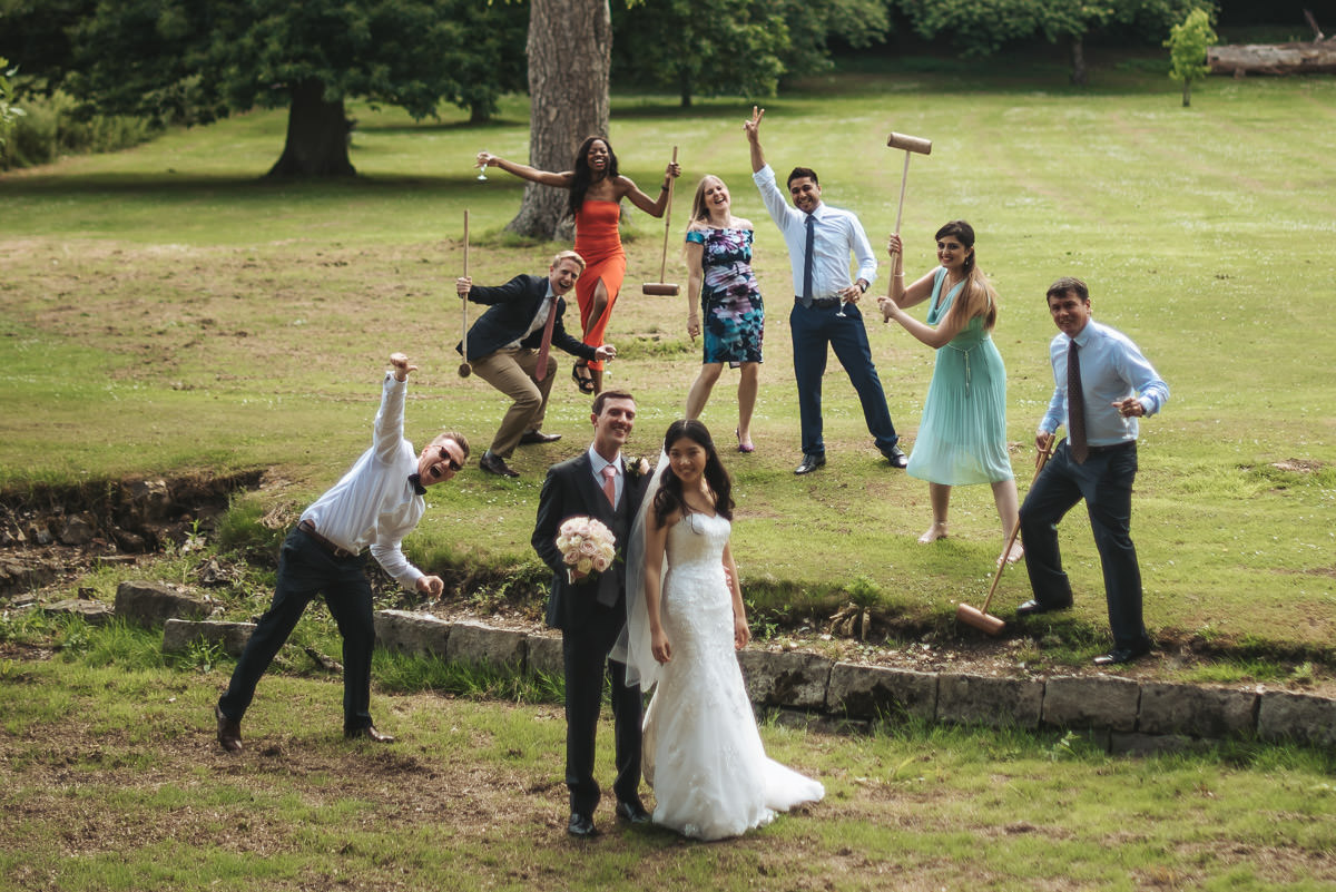 missenden abbey guest photobombing the couple