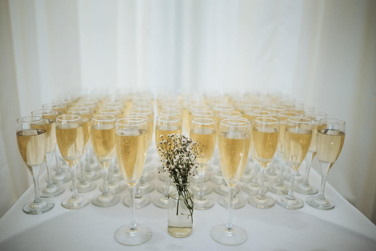 missenden abbey wedding champagne