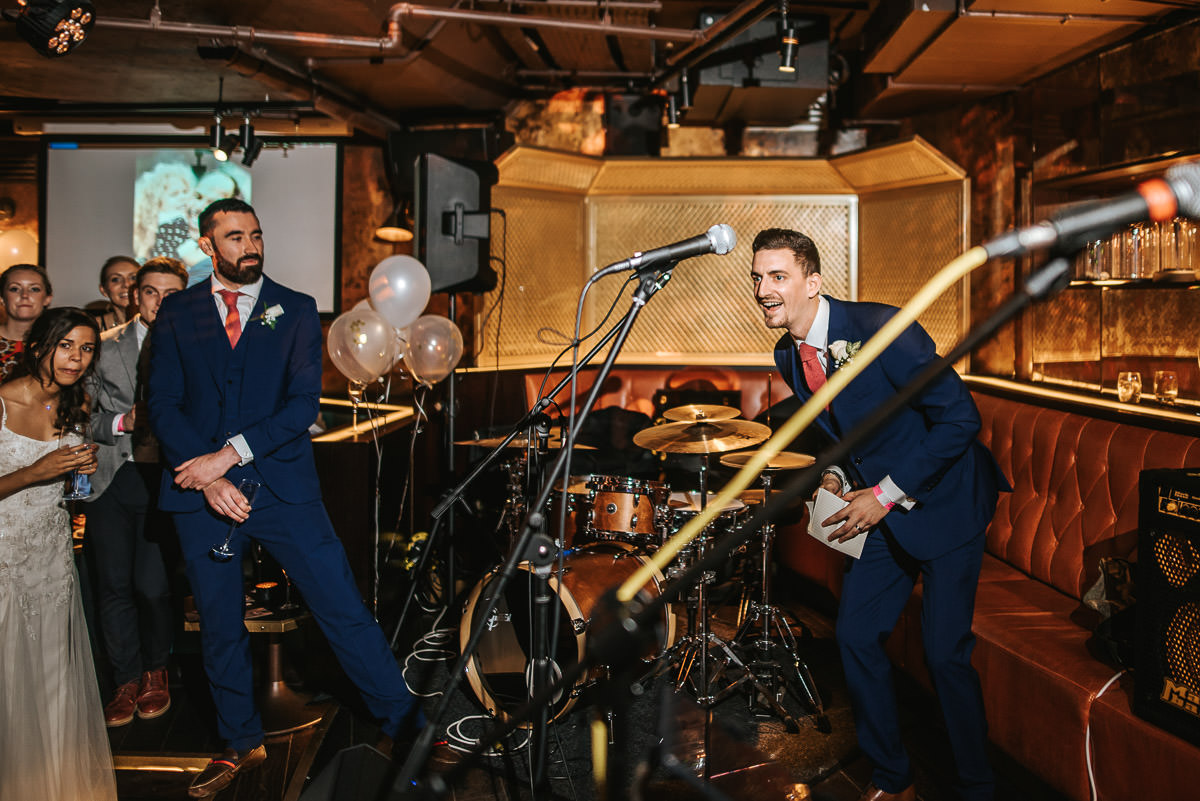 city london wedding at the botanist speeches