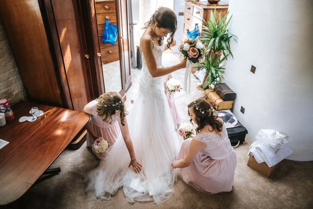 york and albany wedding getting ready dress