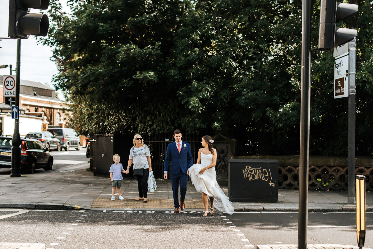 regents park york and albany london wedding couple shots