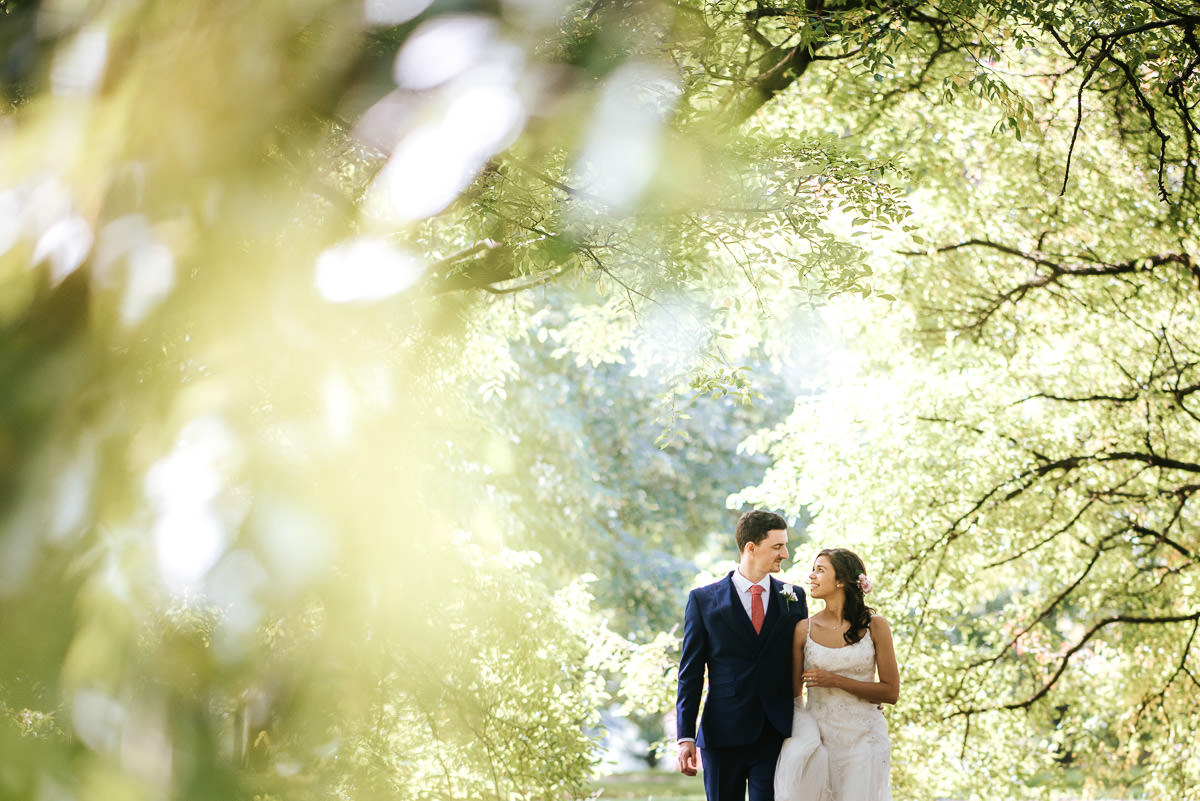 regents park london wedding couple shots holding hands