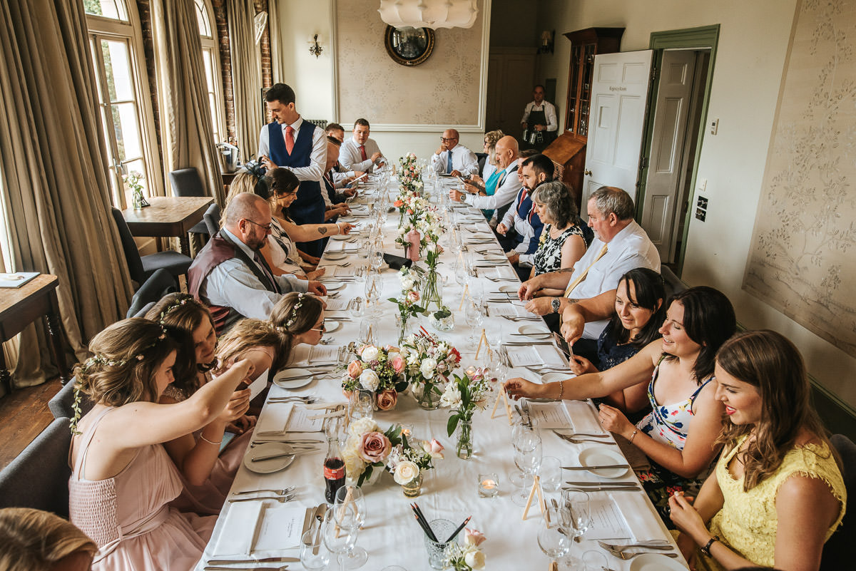 regents park york and albany london wedding breakfast