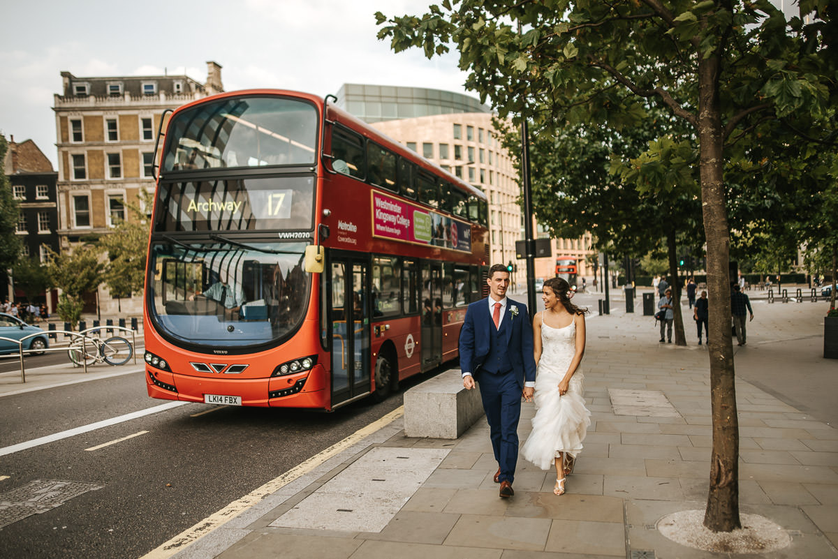 city london wedding bride and groom