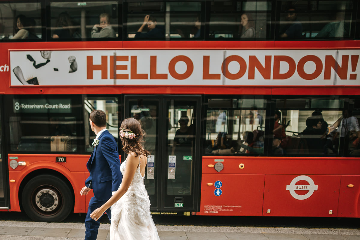 city london wedding bride and groom