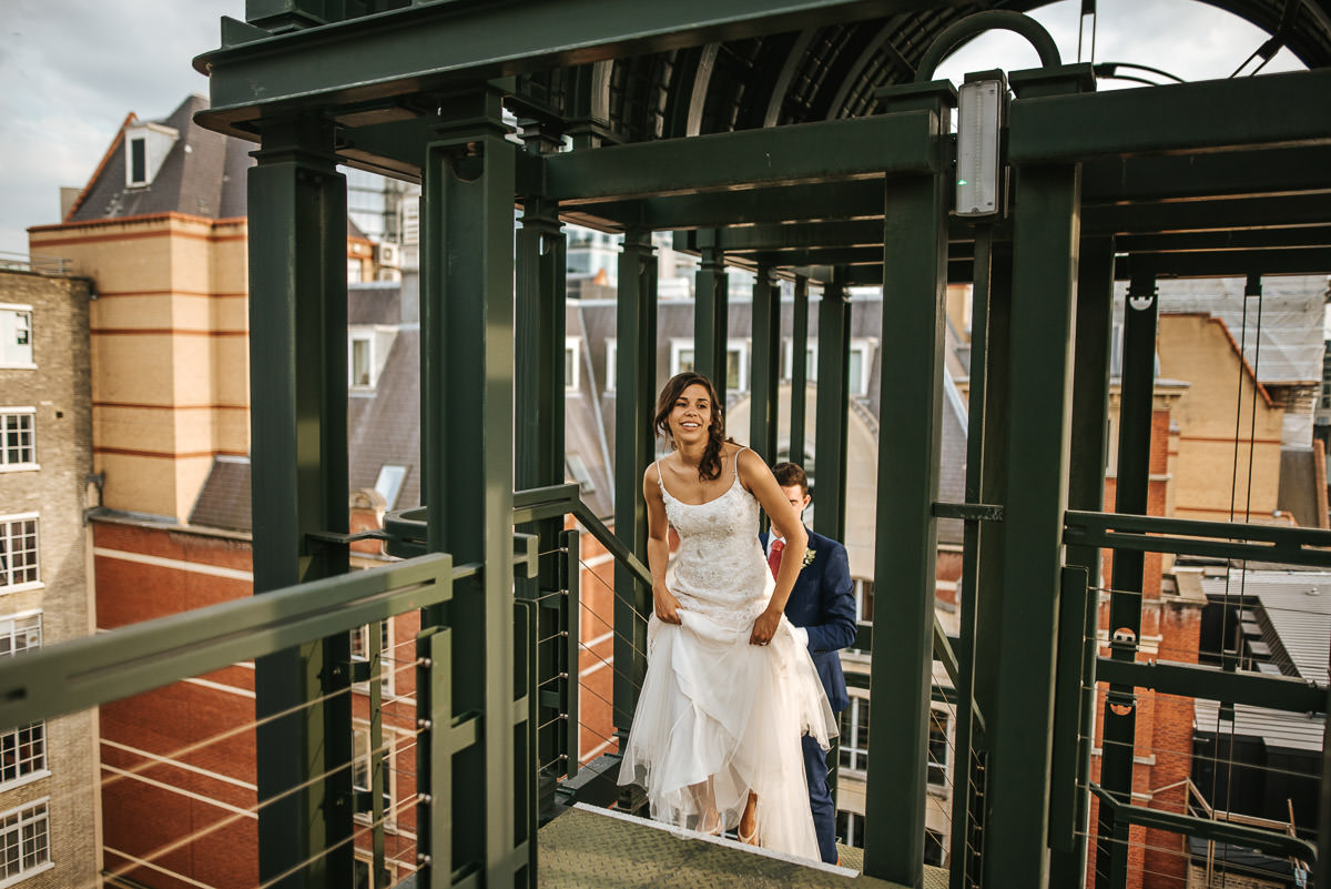 city london wedding bride and groom