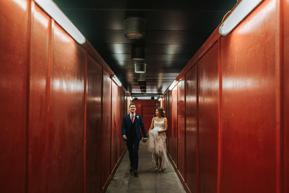 city london wedding bride and groom on the streets