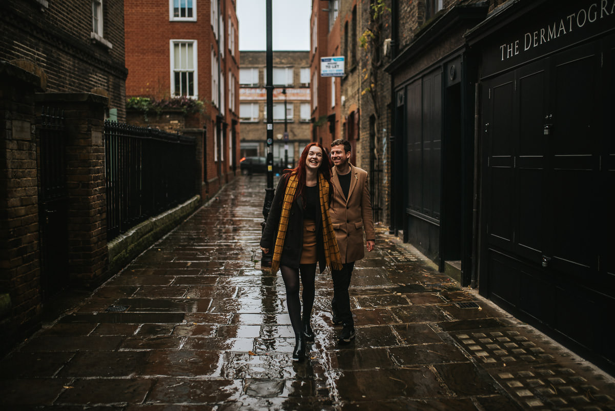 brick lane couple shoot