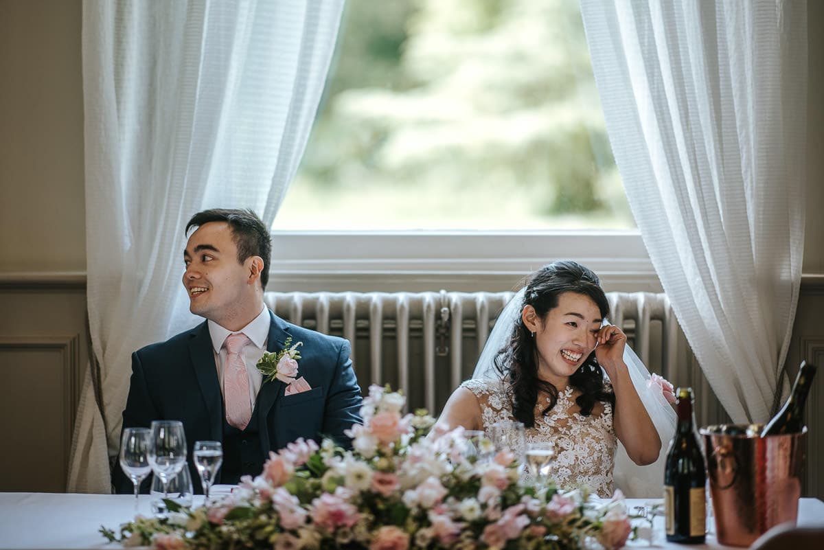 morden hall wedding speeches bride and groom