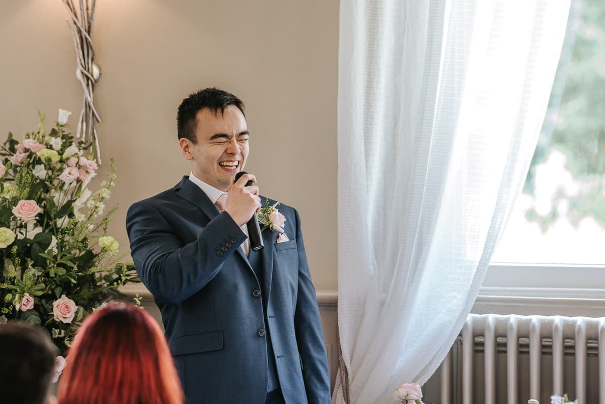 morden hall wedding speeches groom