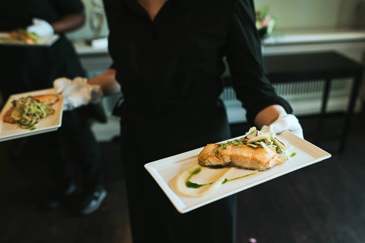 morden hall wedding food