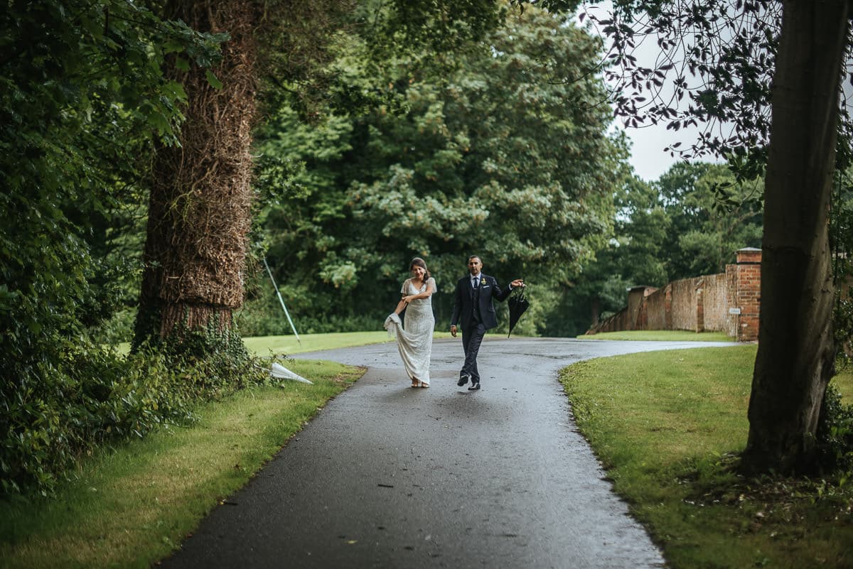 tipi wedding berkshire bride and groom