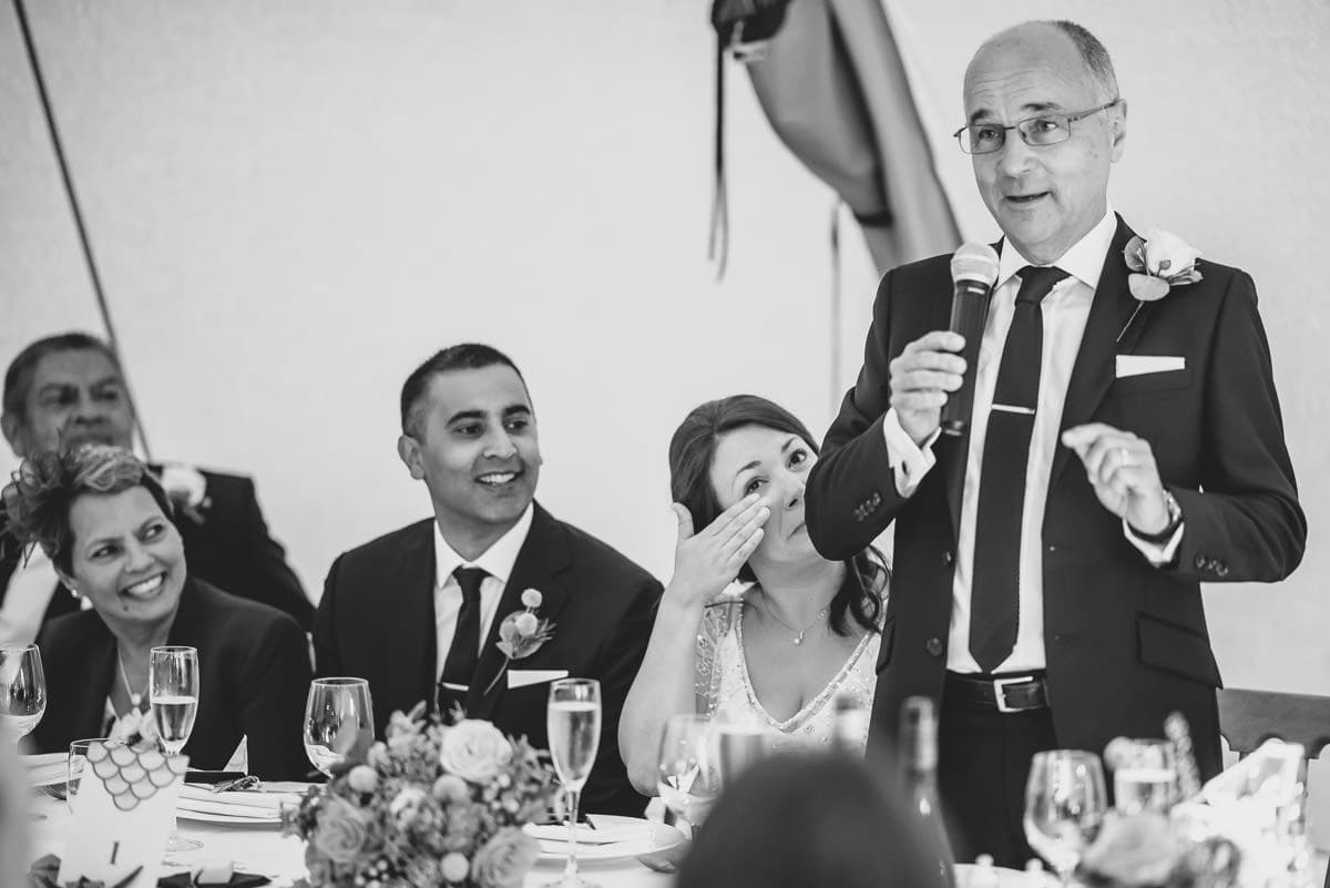 tipi wedding berkshire father speech