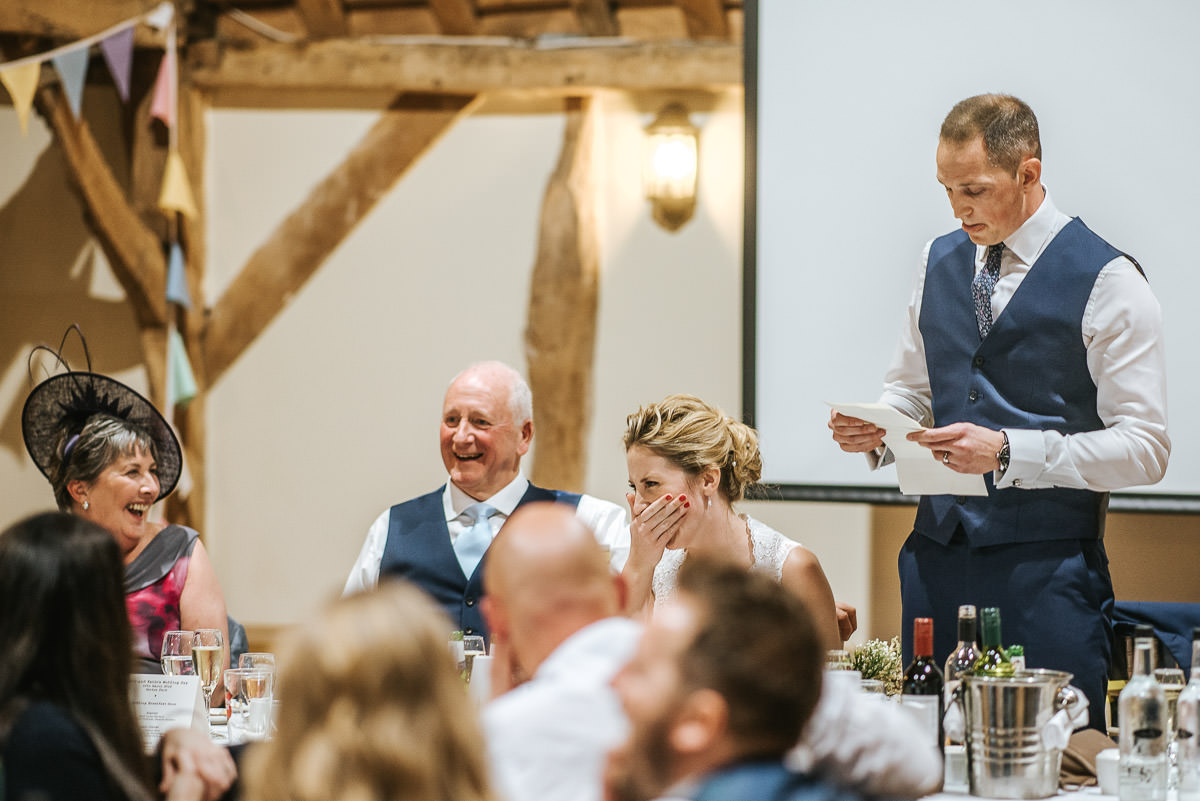 winchester wedding tythe barn speech
