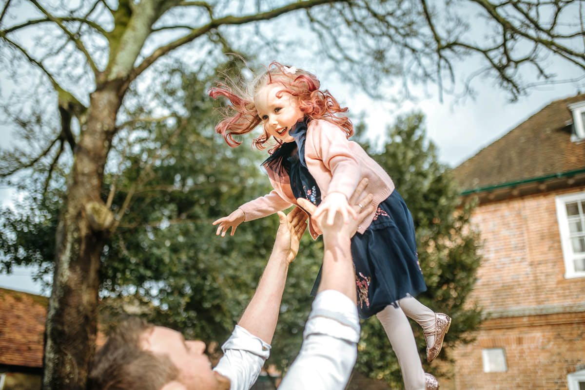 winchester wedding guest laughing