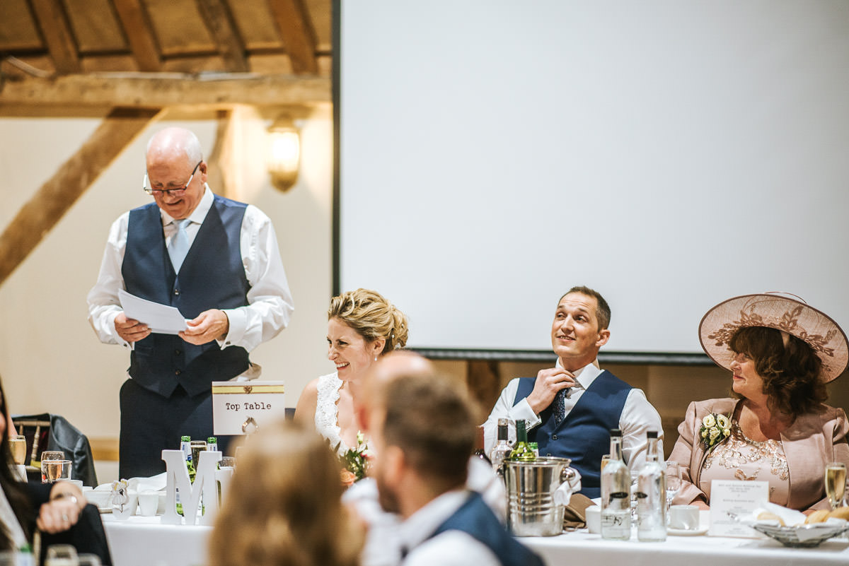 winchester wedding tythe barn speech