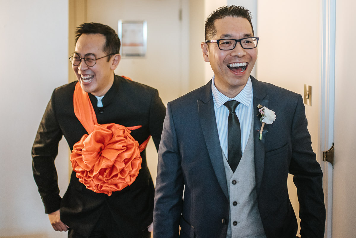 chinese wedding london boys layghing