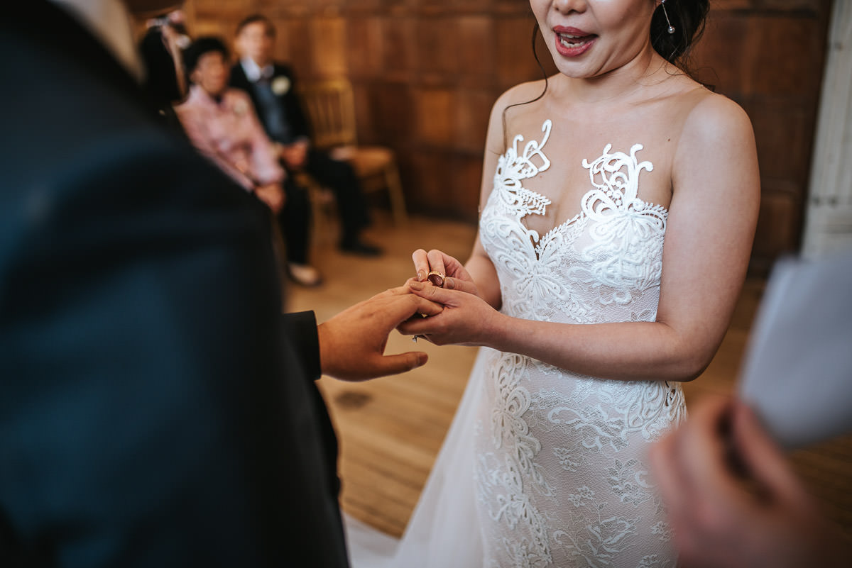 chinese wedding london hall place bexley ring on