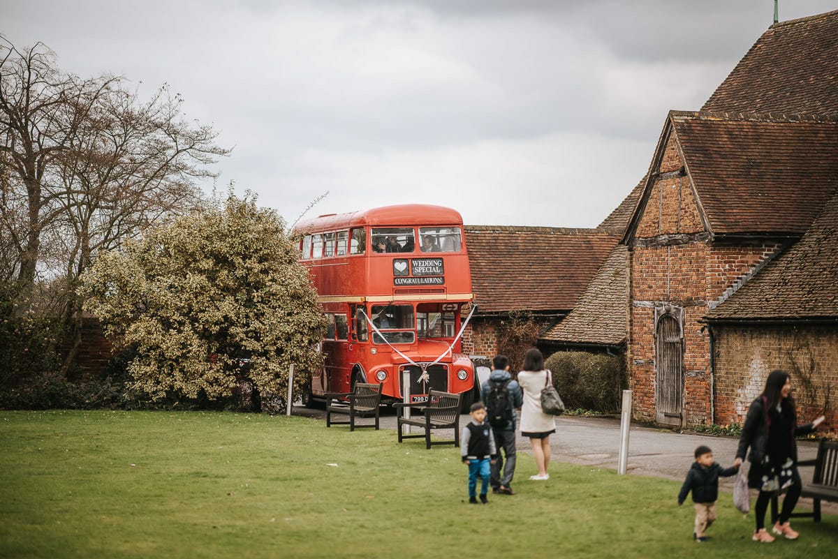 chinese wedding london hall place bexley red bus