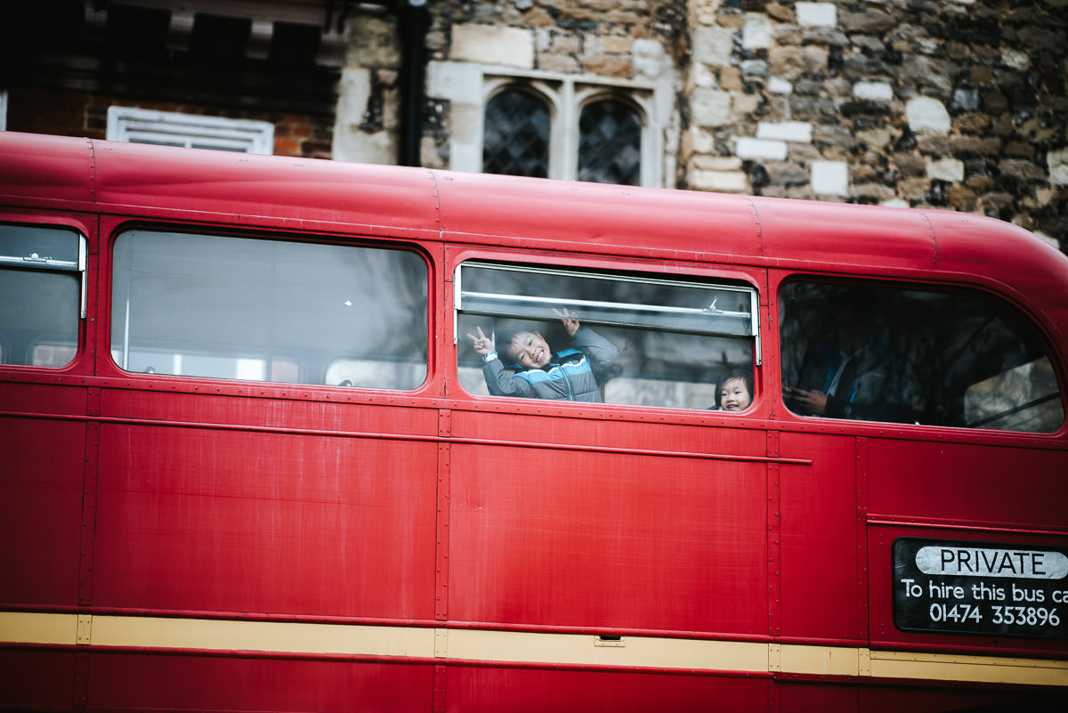 chinese wedding london hall place red bus