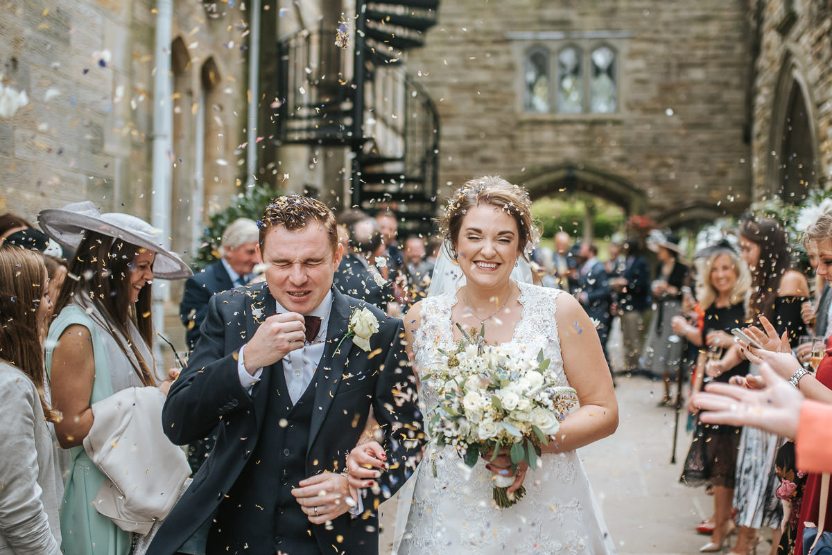wedding photographer london cofetti shot