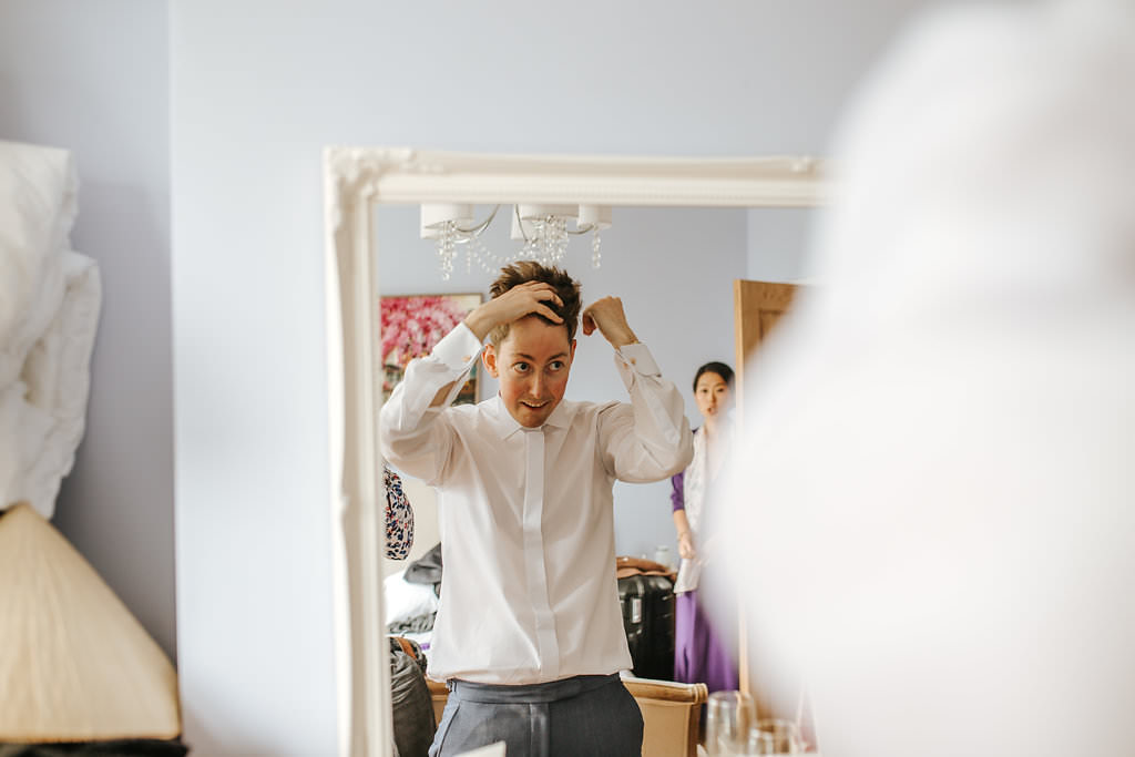 gay wedding photography getting reafy