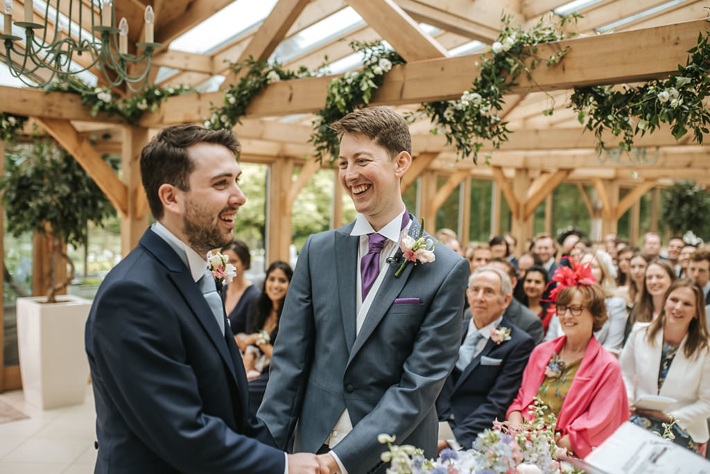 gaynes park wedding photos ceremony