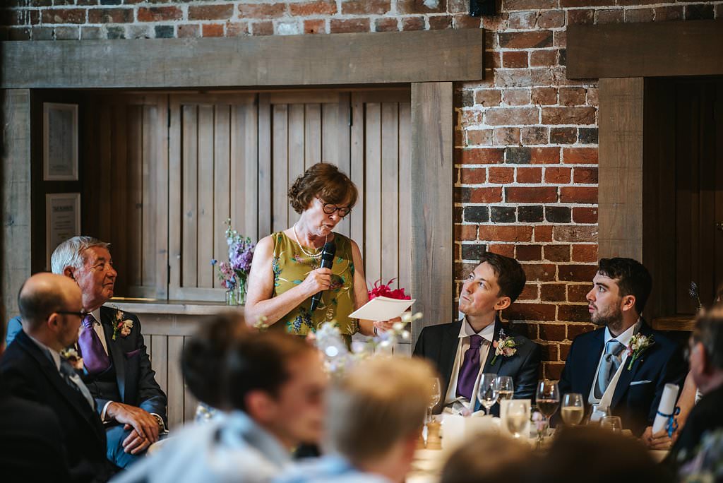 gaynes park wedding reception speeches