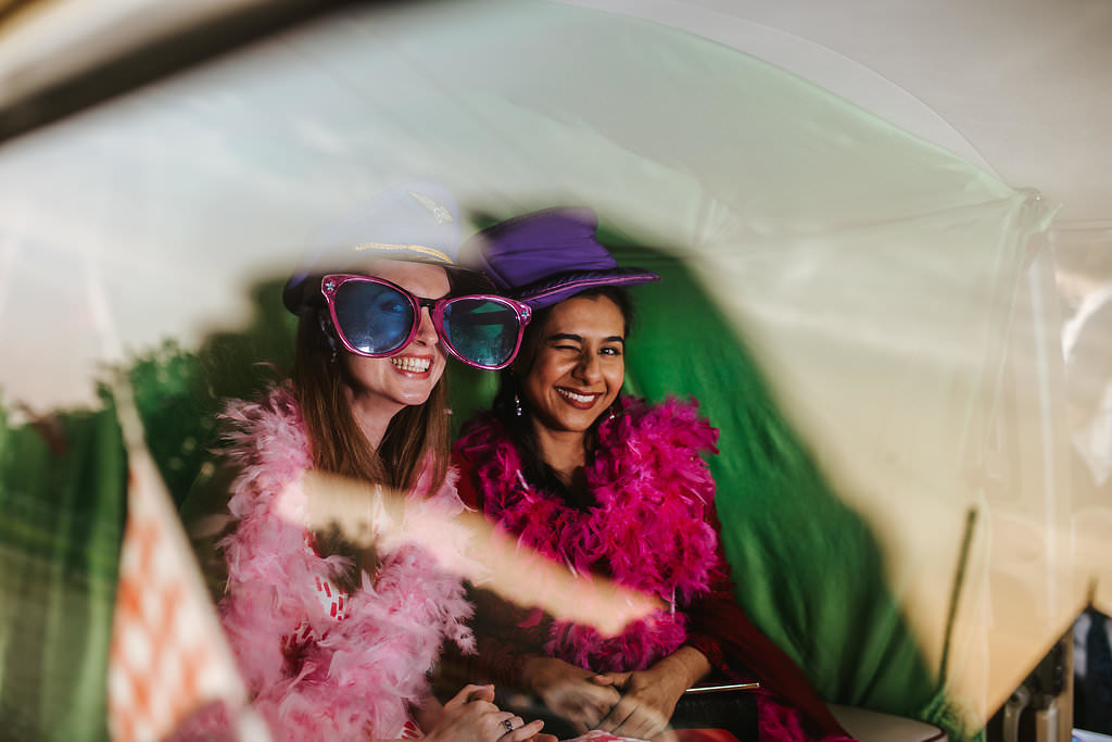 gaynes park wedding reception photo booth