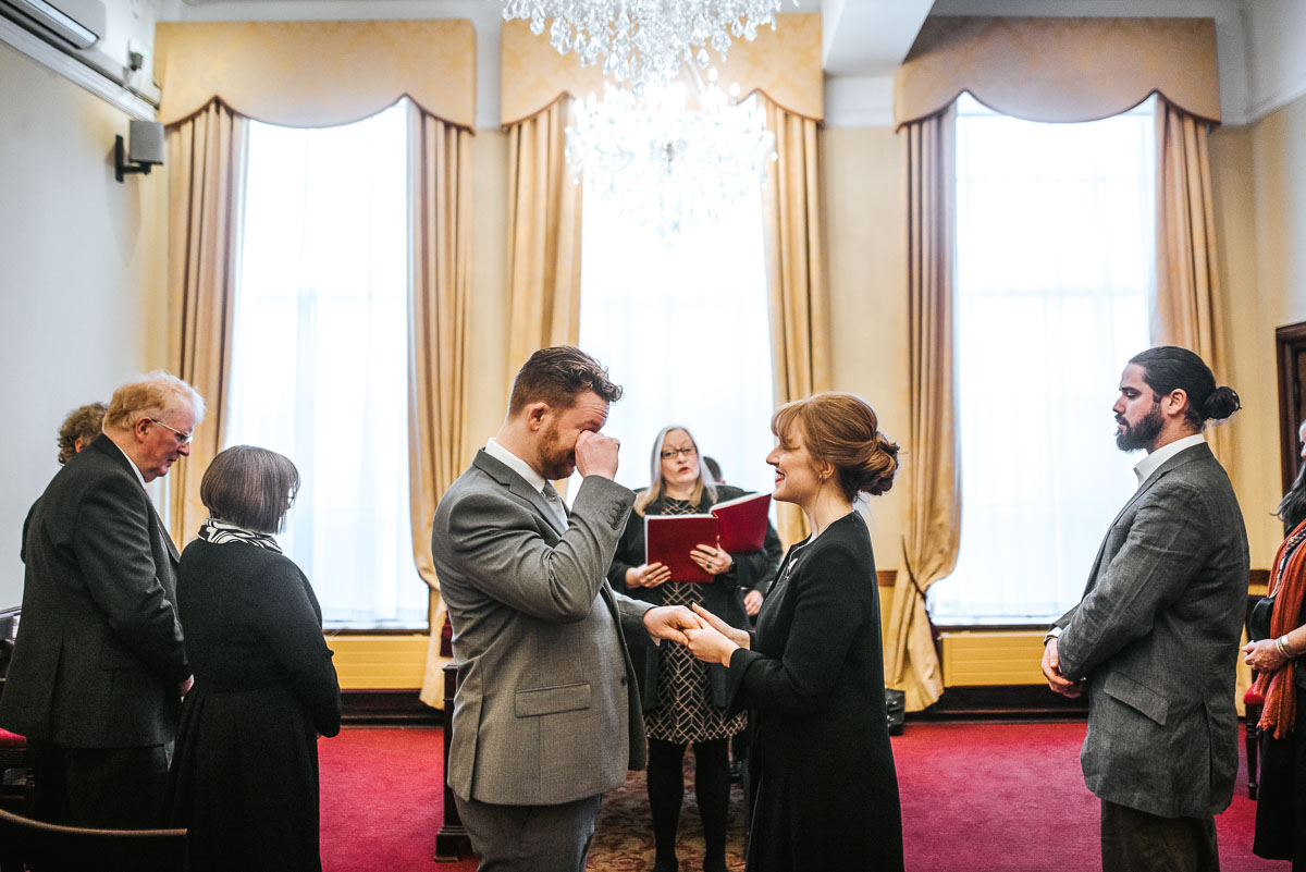 islington town hall wedding in room 99