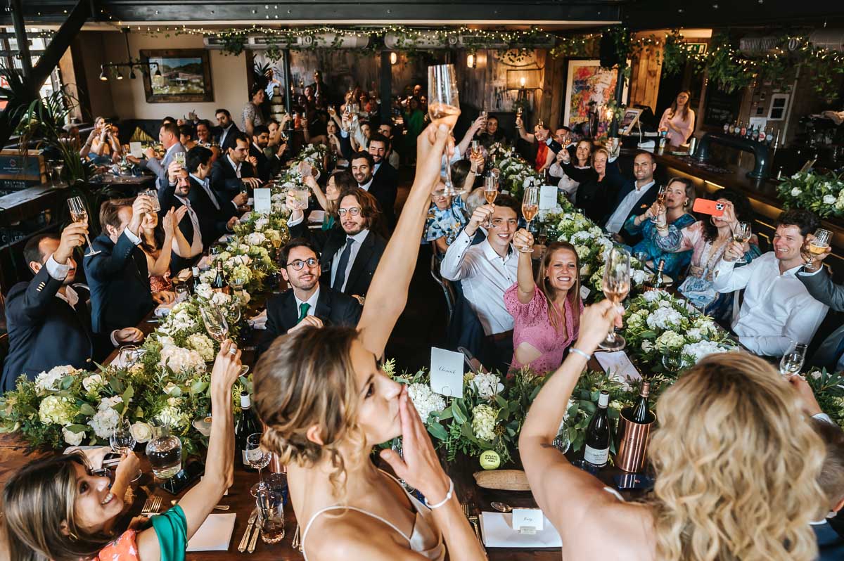 islington town hall wedding breakfase at balfour st barts