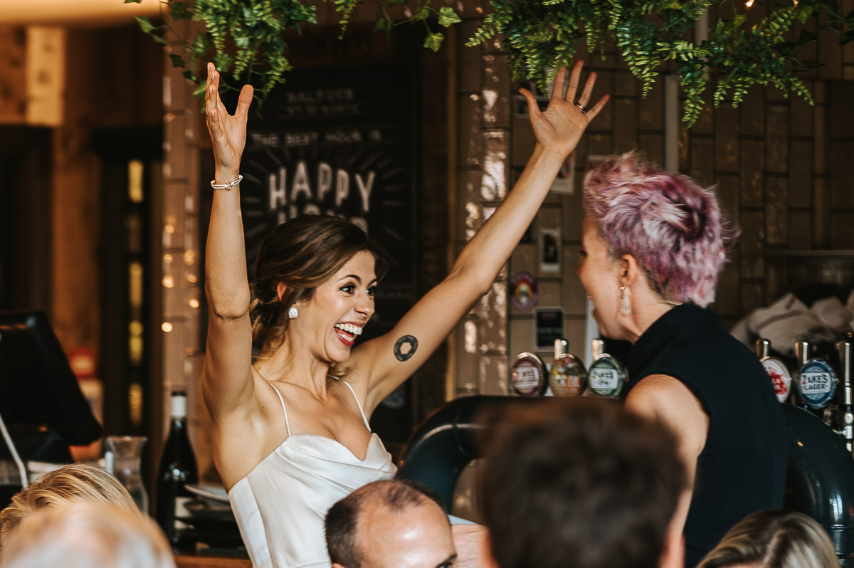 islington town hall wedding happy vibes