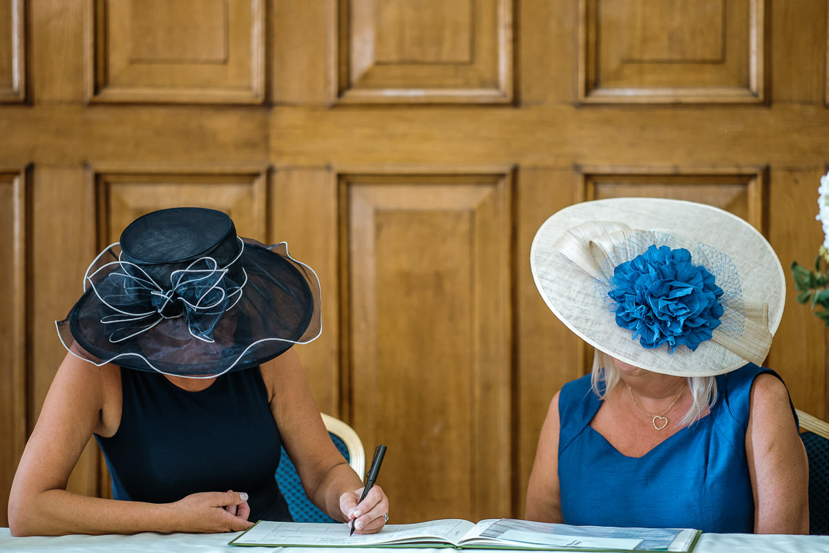 islington town hall wedding ceremony signing the register
