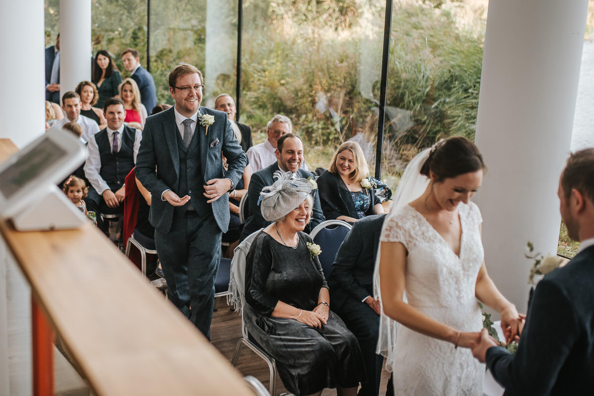 london wetland centre wedding best man walking