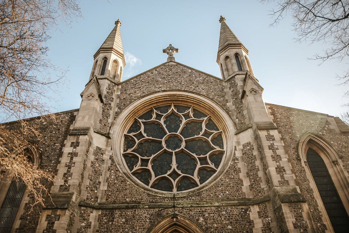 tewin bury farm wedding church