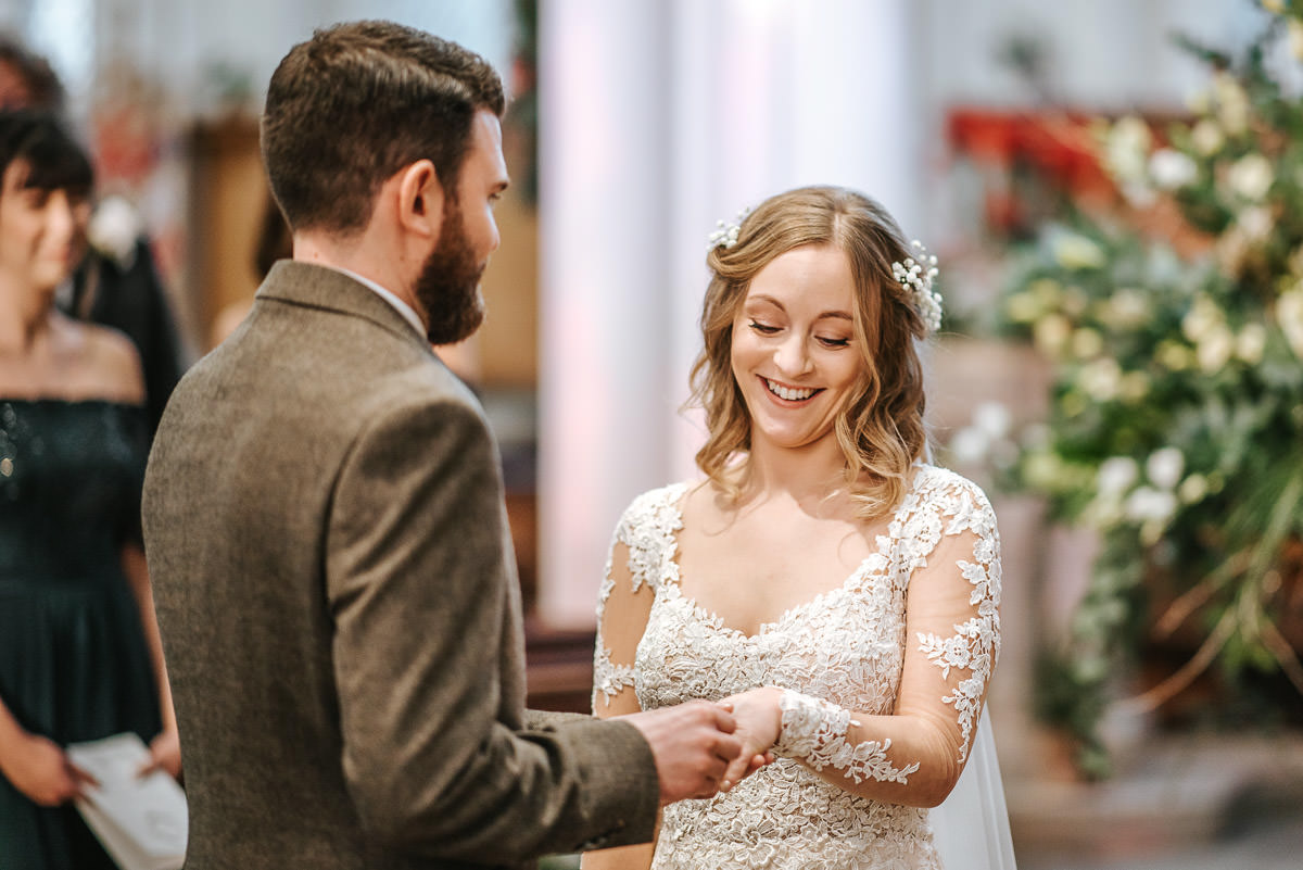 hertfordshire wedding photos ceremony ring on