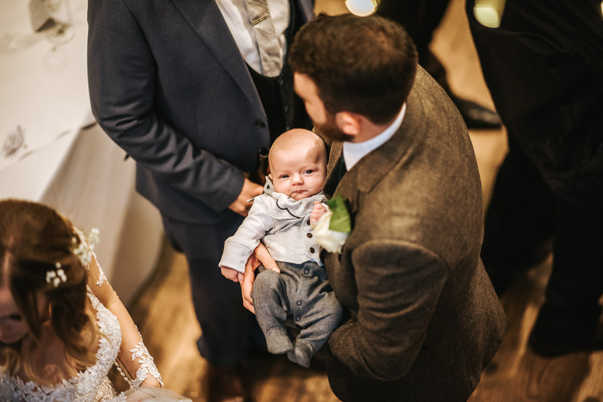 tewin bury farm wedding baby