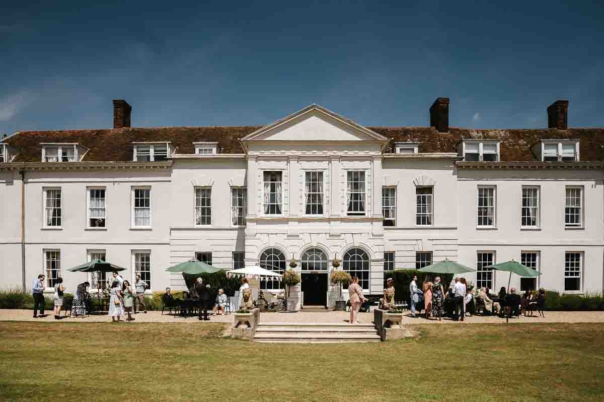 gosfield hall wedding venue facade