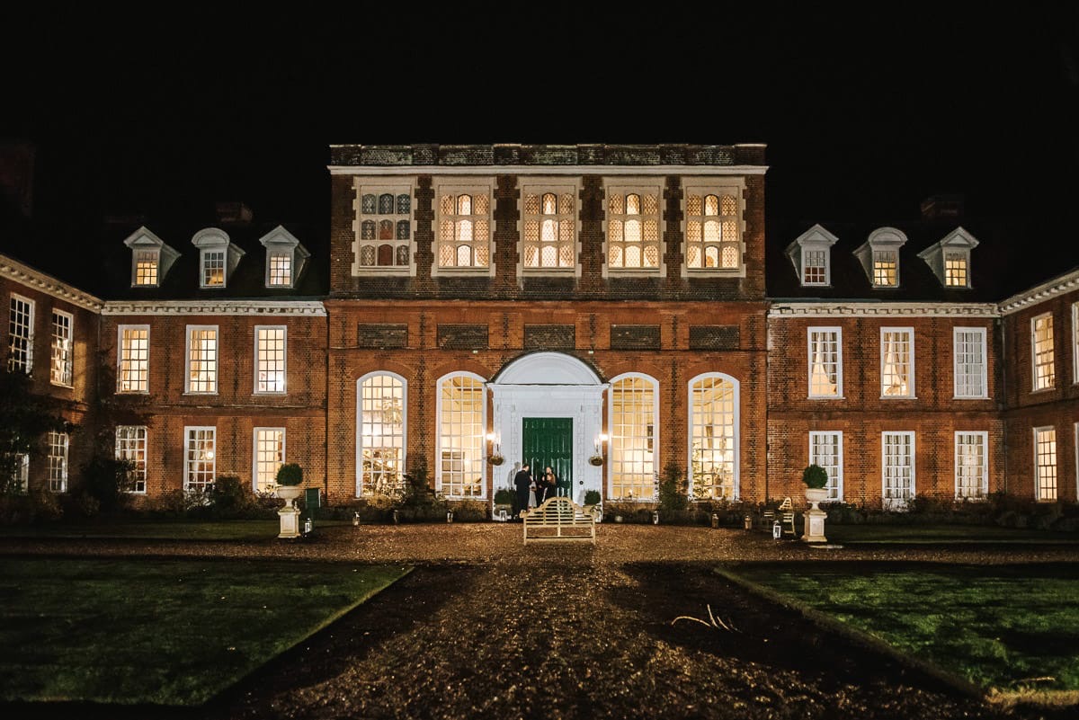 gosfield hall courtyard at night