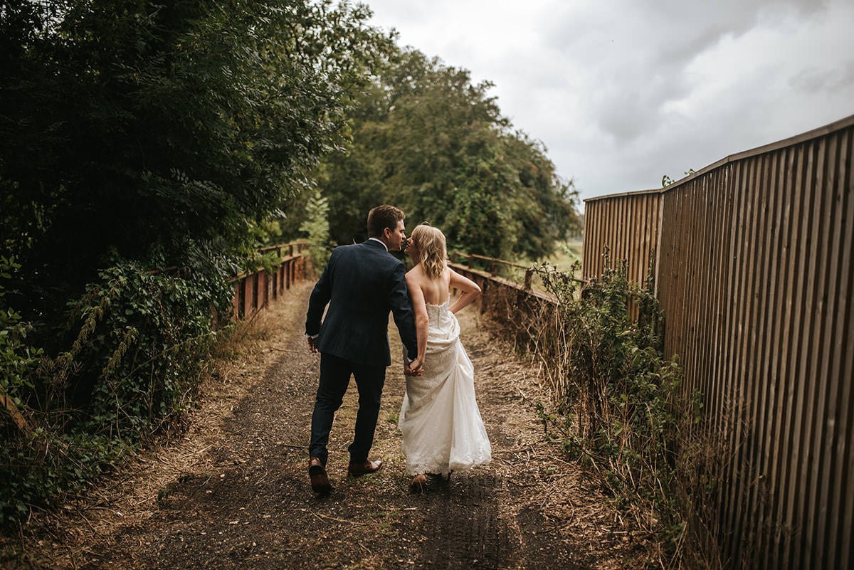 sopley mill wedding bride and groom shoot