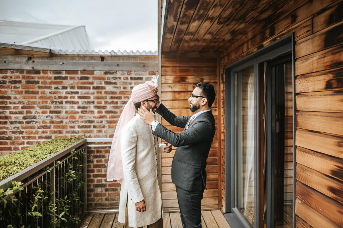 northbrook park wedding groom getting ready