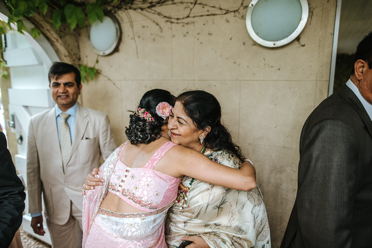 northbrook park wedding guests talking