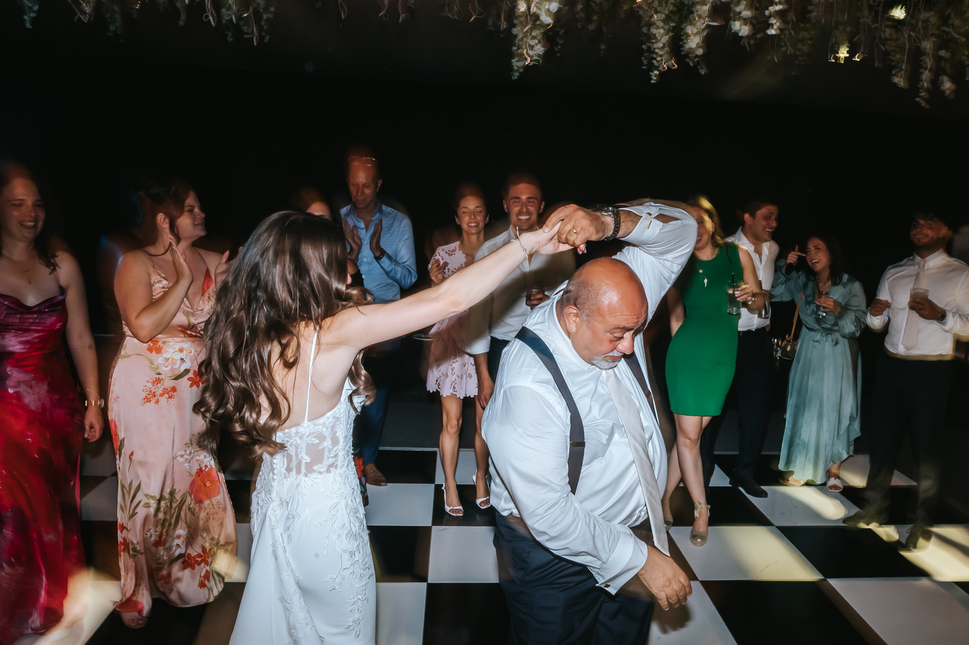 braxted park wedding bride and fob dance