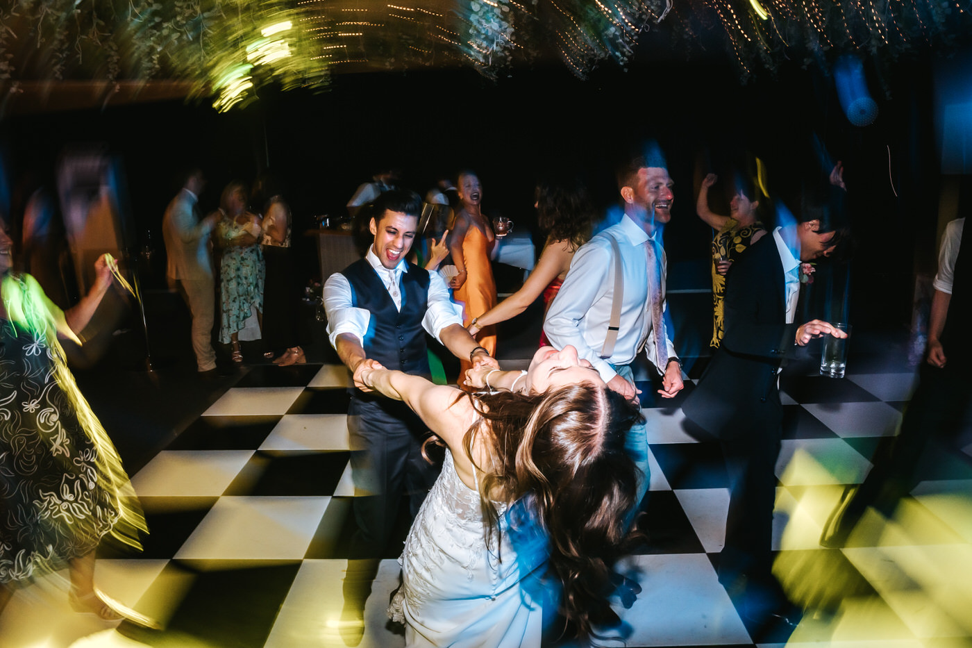 braxted park wedding bride and groom dancing dip