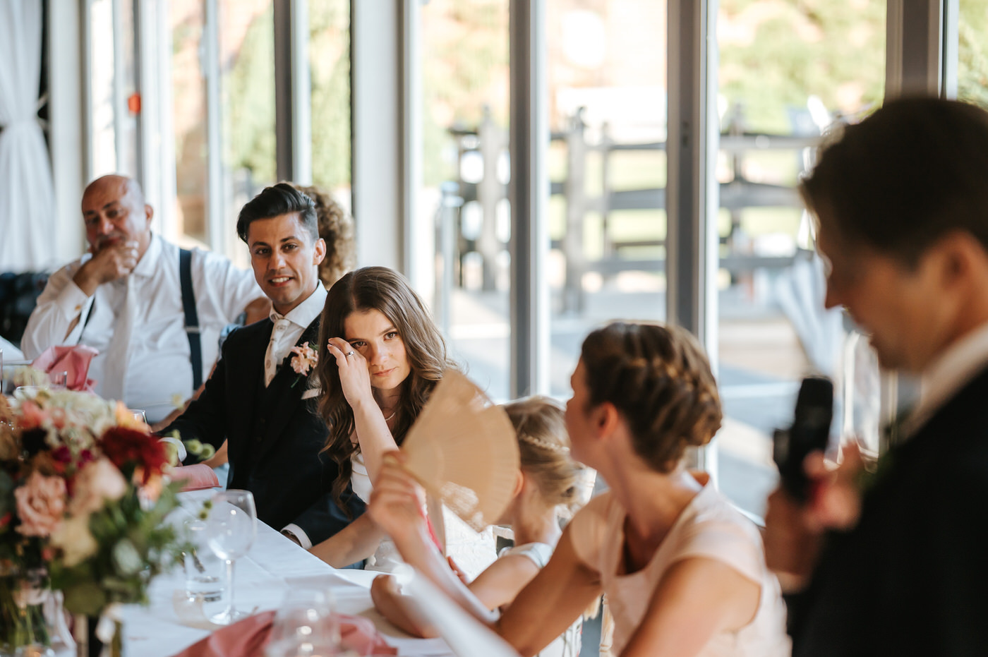 braxted park wedding speeches bride crying