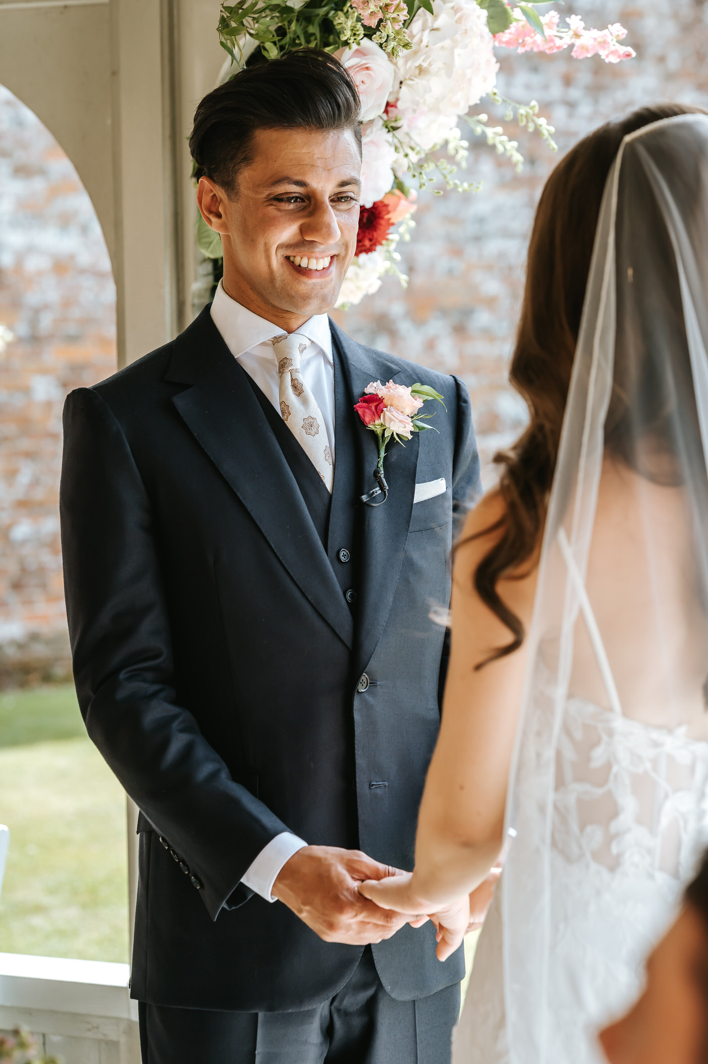 braxted park wedding ceremony grooms vows