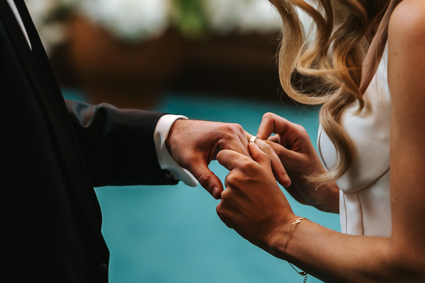 Camden Town Hall wedding close up of the rings